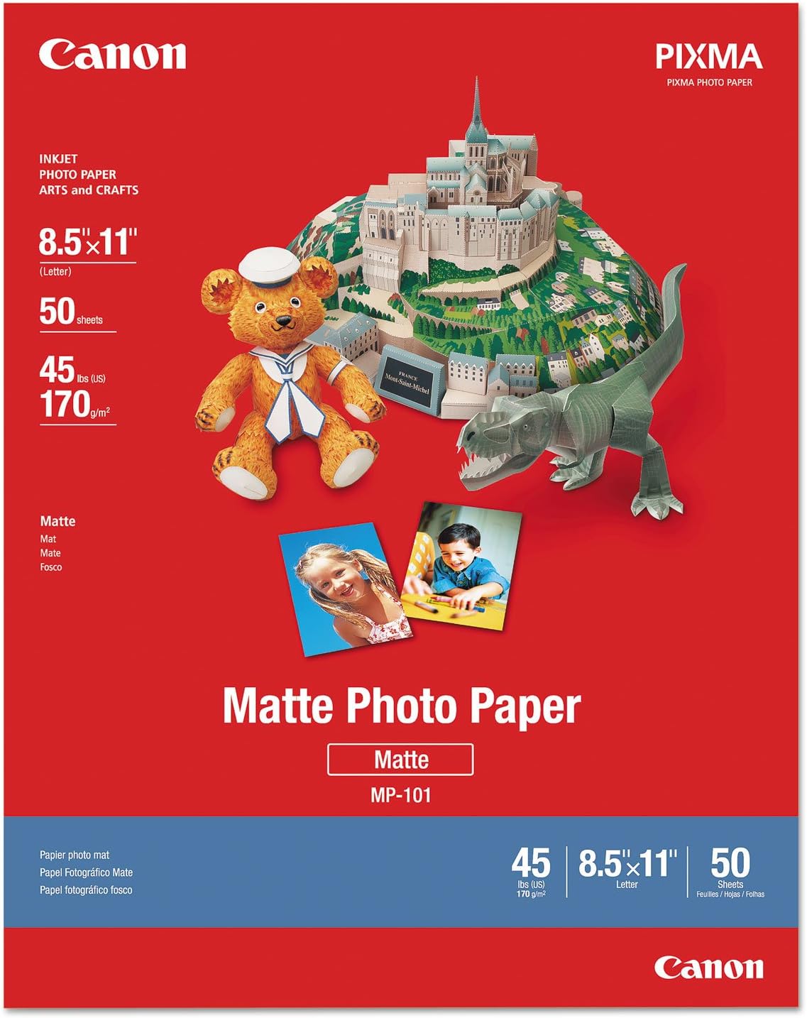 Canon Matte Photo Paper, Pack of 50 Sheets