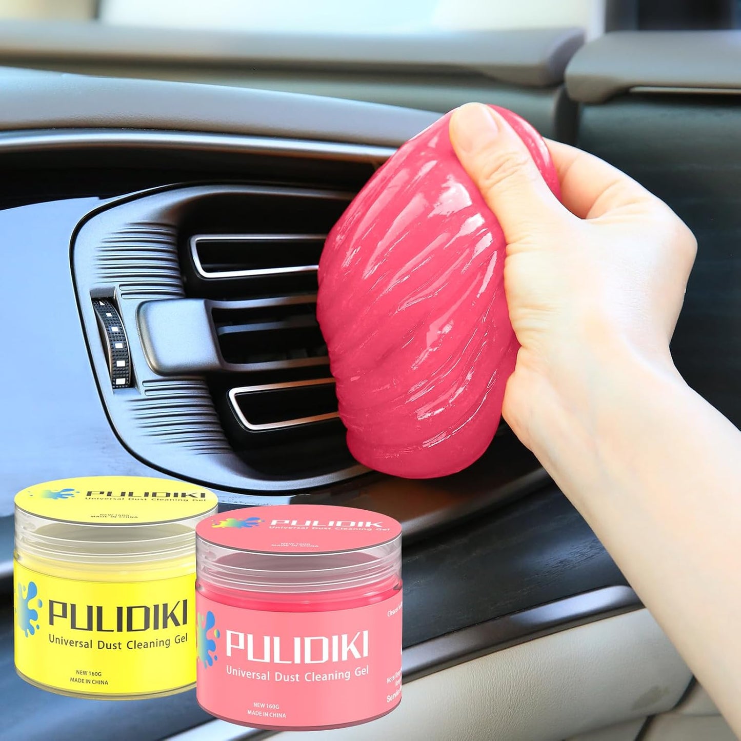 PULIDIKI Car Cleaning Gel 2Pack - Ultimate Auto Detailing Putty