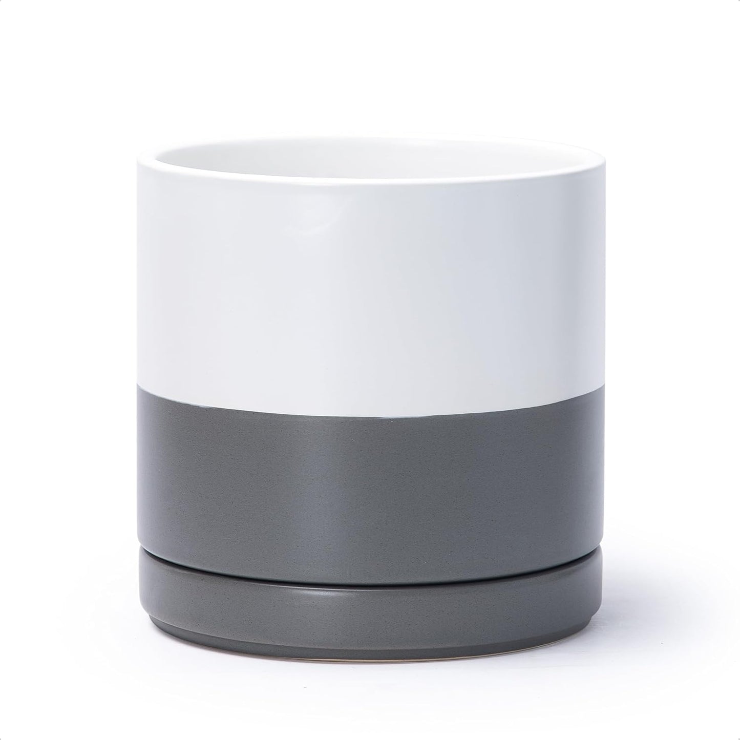 D'vine Dev 8.2 Inch Ceramic Planter Pot with Drainage Hole