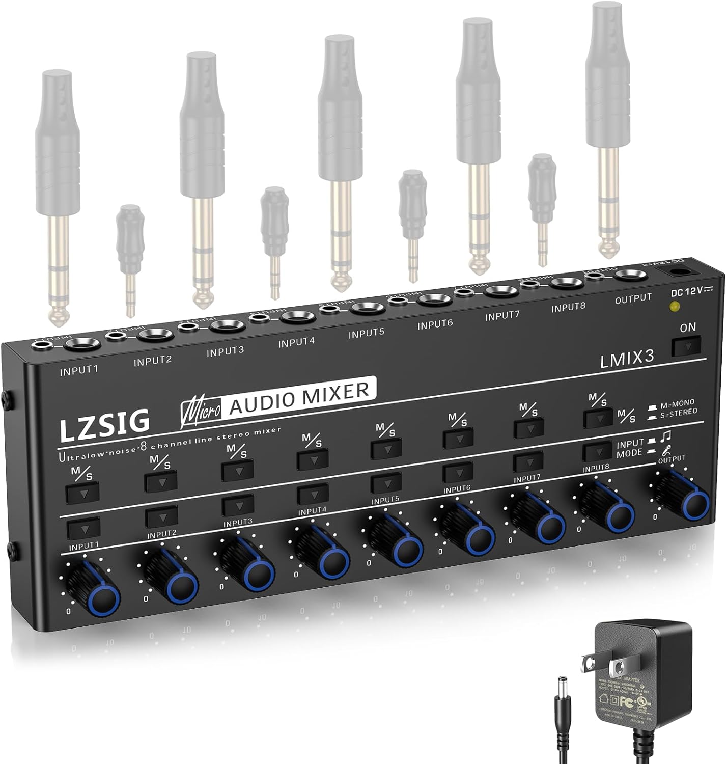 LZSIG Audio Mixer for Sub-Mixing with 8 Channels and Low Noise