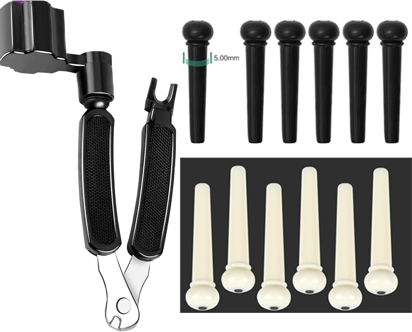 3-in-1 Guitar Tool Kit - String Winder, Cutter, Pin Puller