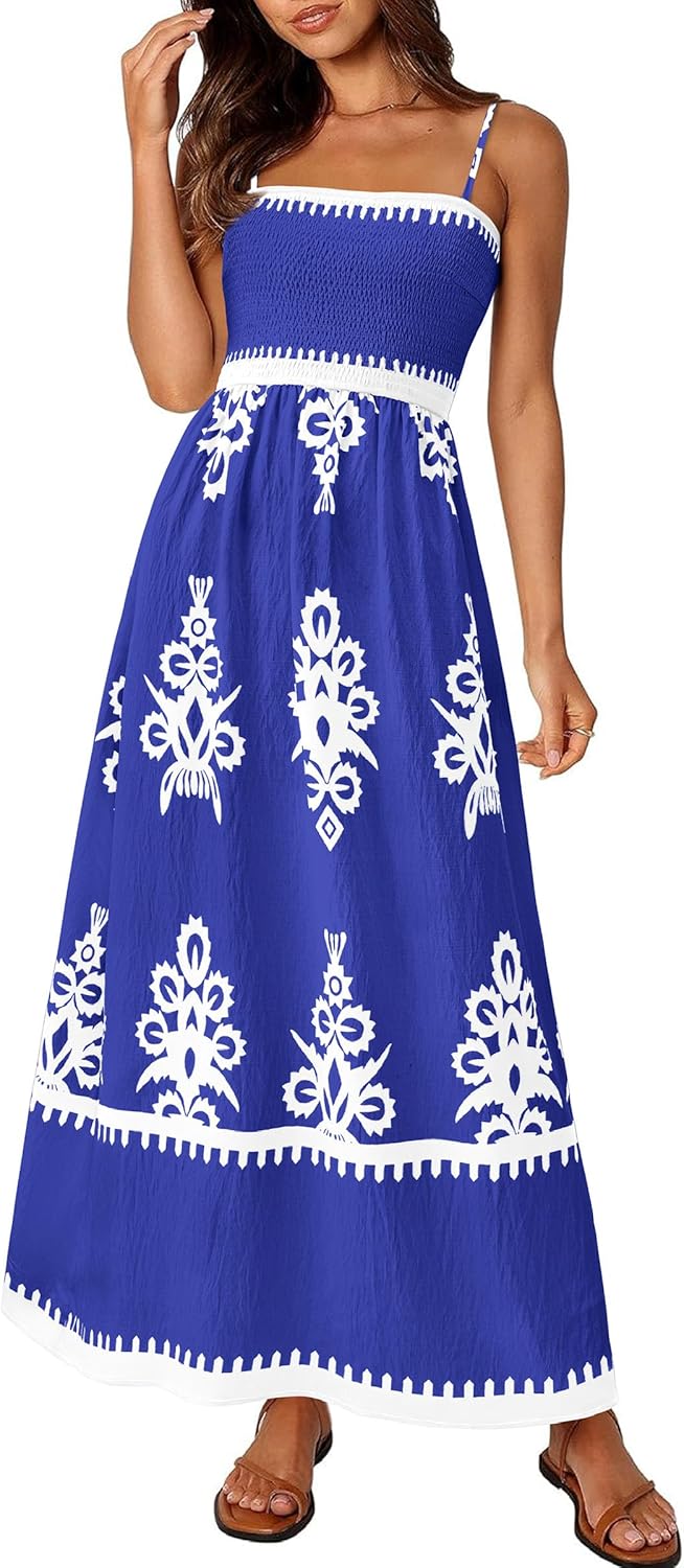 PRETTYGARDEN Summer Dress for Women - Floral Sundress 2025