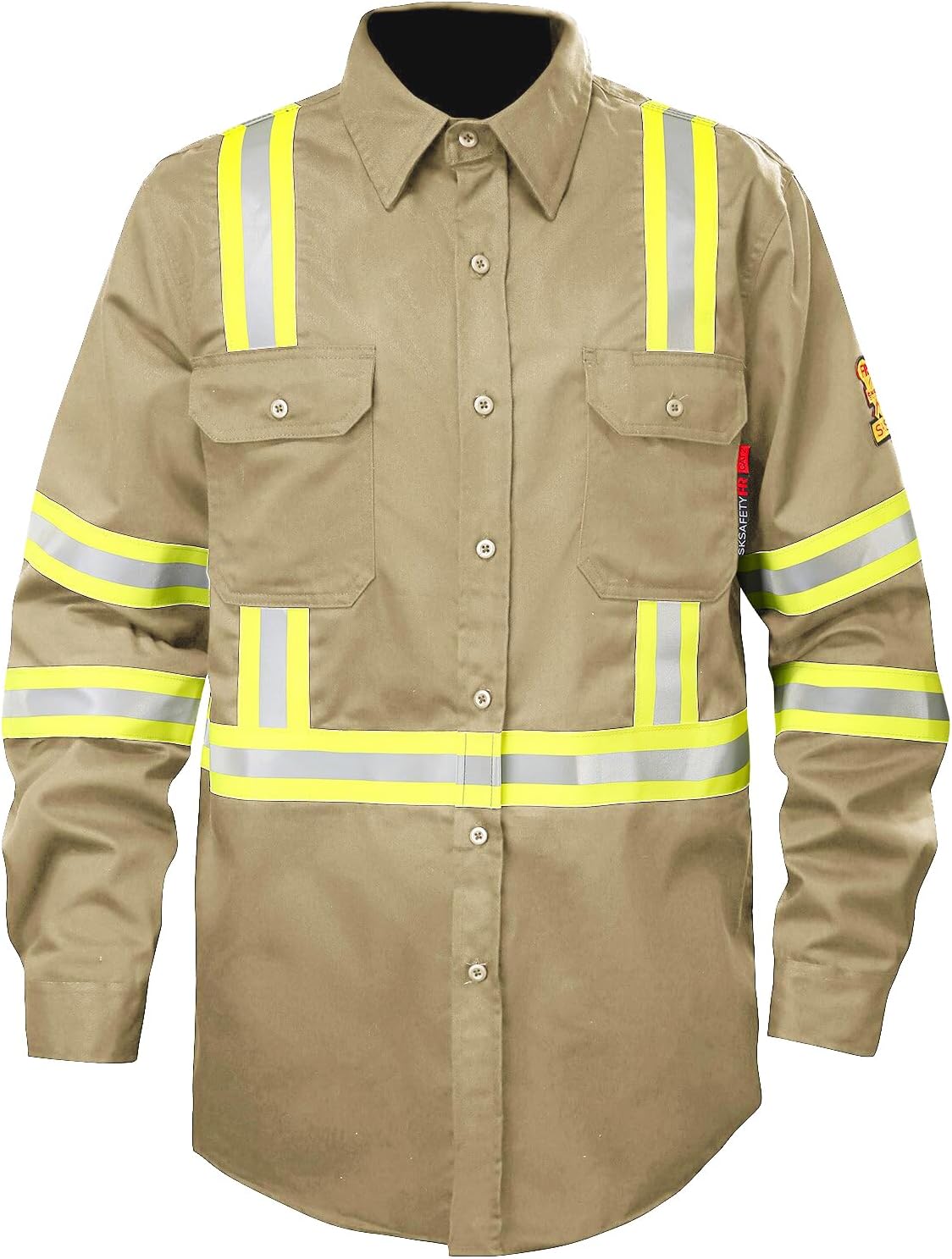 7oz FR Shirts for Men - Hi Vis Flame Resistant Longsleeve Wear