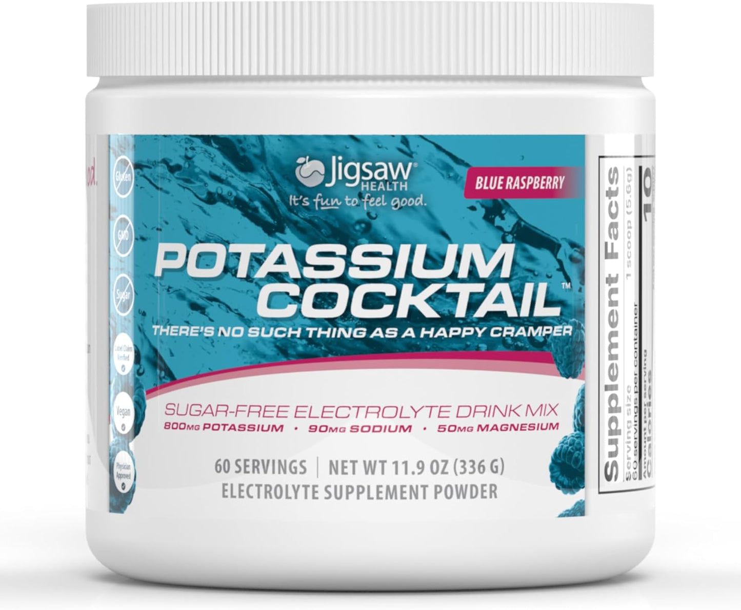 Potassium Cocktail by Jigsaw Health - Blue Raspberry Flavor