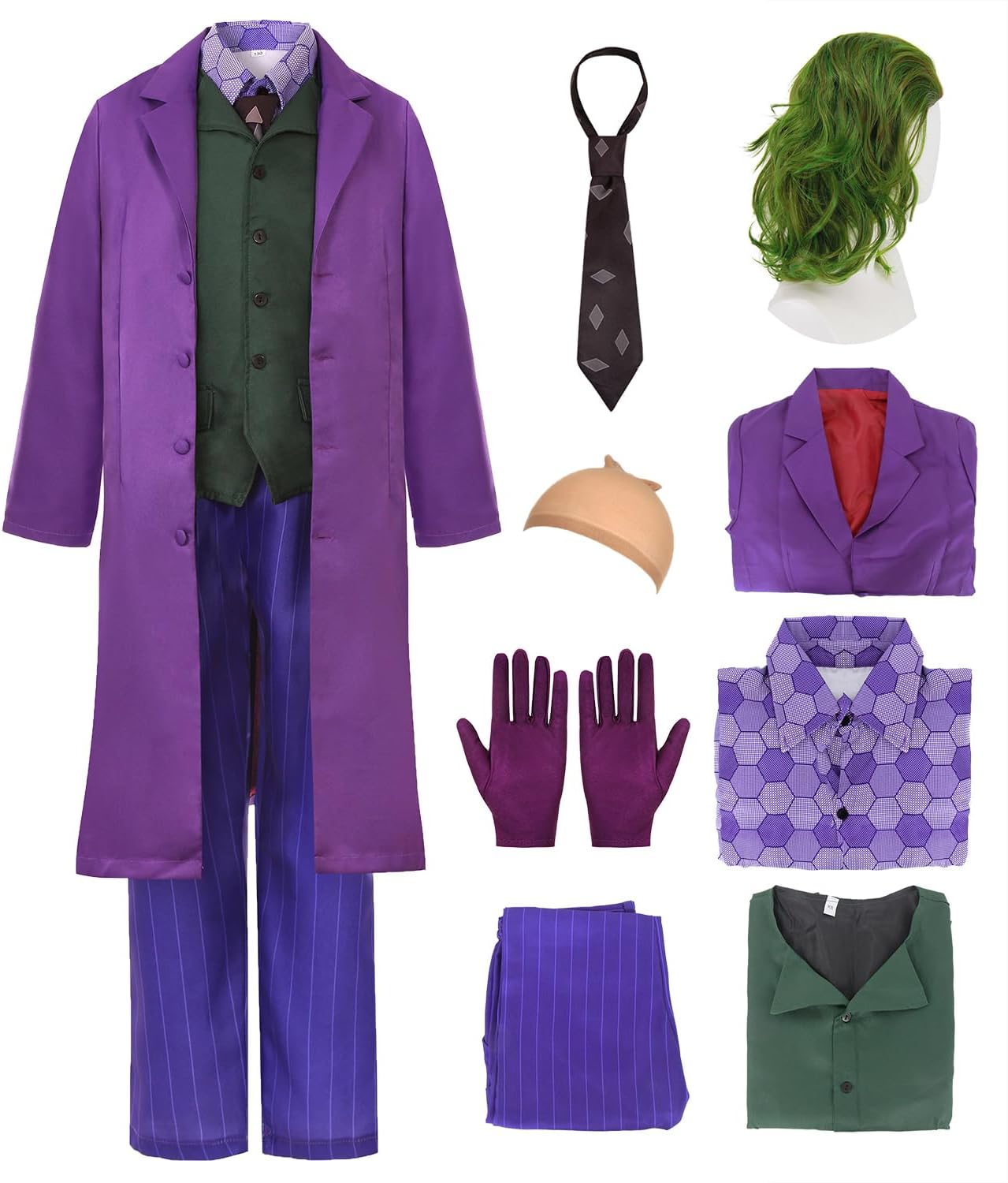 Kids Halloween Purple Costumes for Boys Cute Soft Costume Set