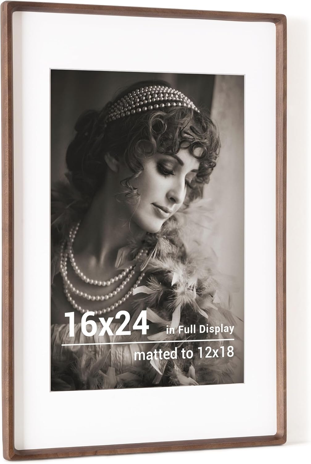 16x24 Poster Frame with USA-Sourced Walnut Wood for Photos