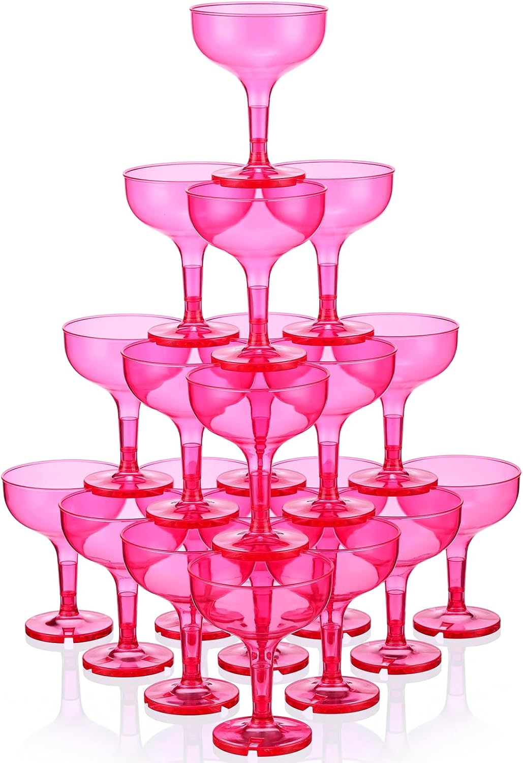 Unbreakable Plastic Champagne Glasses for Parties and Events