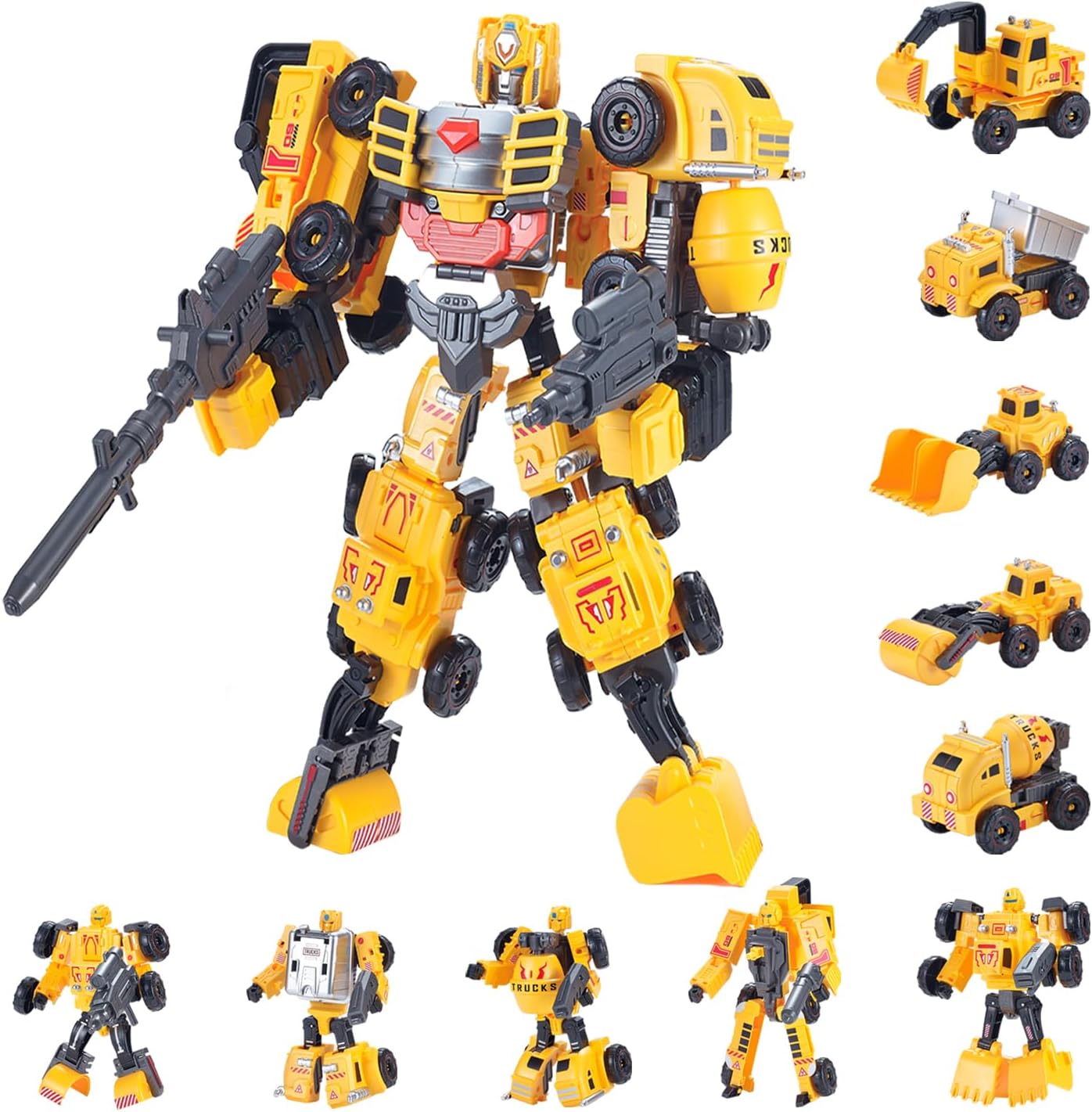 Robet Constructo 5-in-1 Transforming Robots for Kids - VEAIS