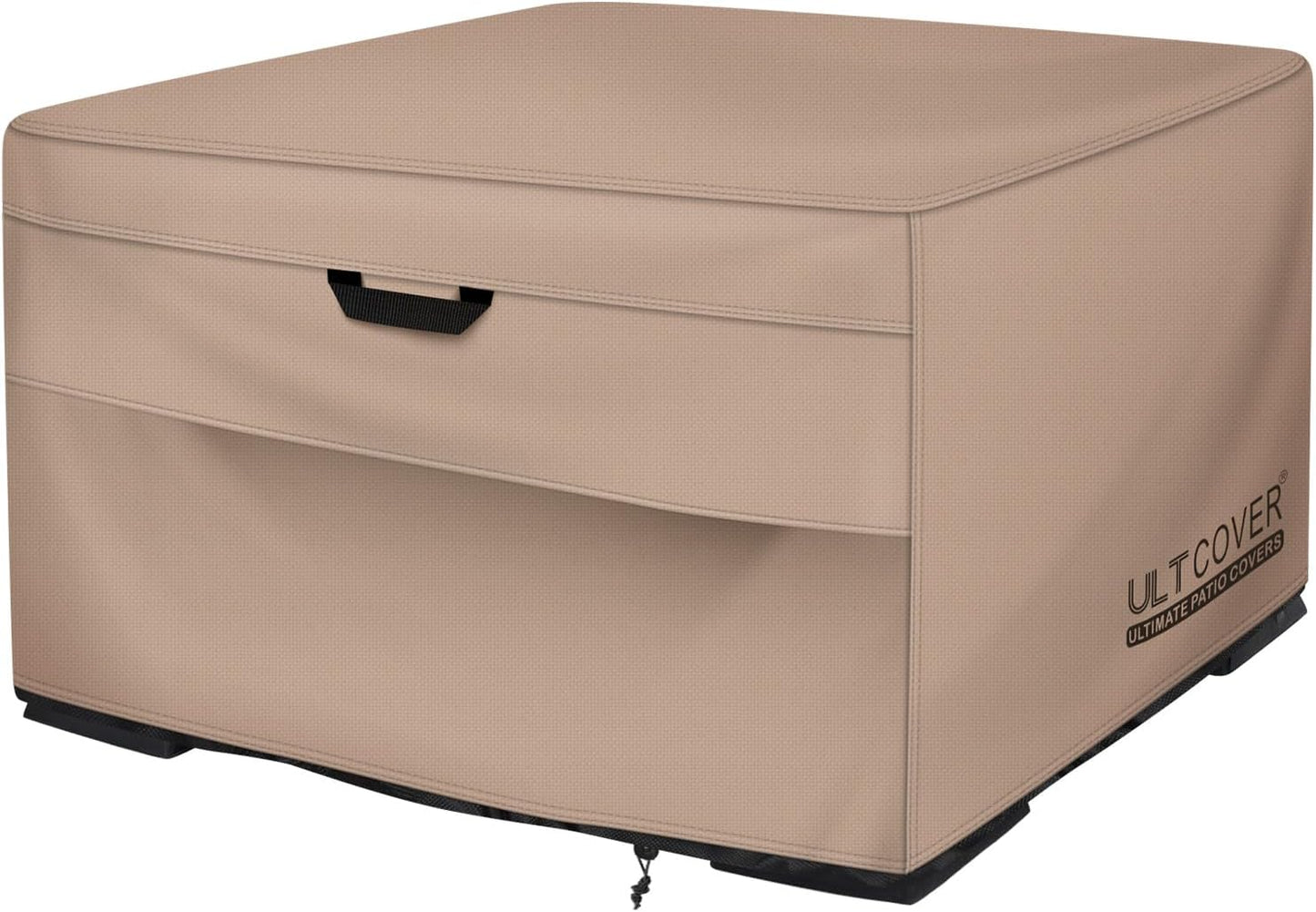 ULTCOVER 50 Inch Square Patio Fire Pit Table Cover Waterproof
