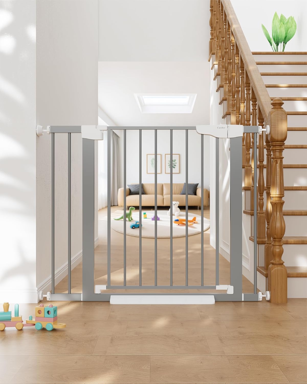 Cumbor Baby Gate for Stairs - Award-Winning Safety Solution