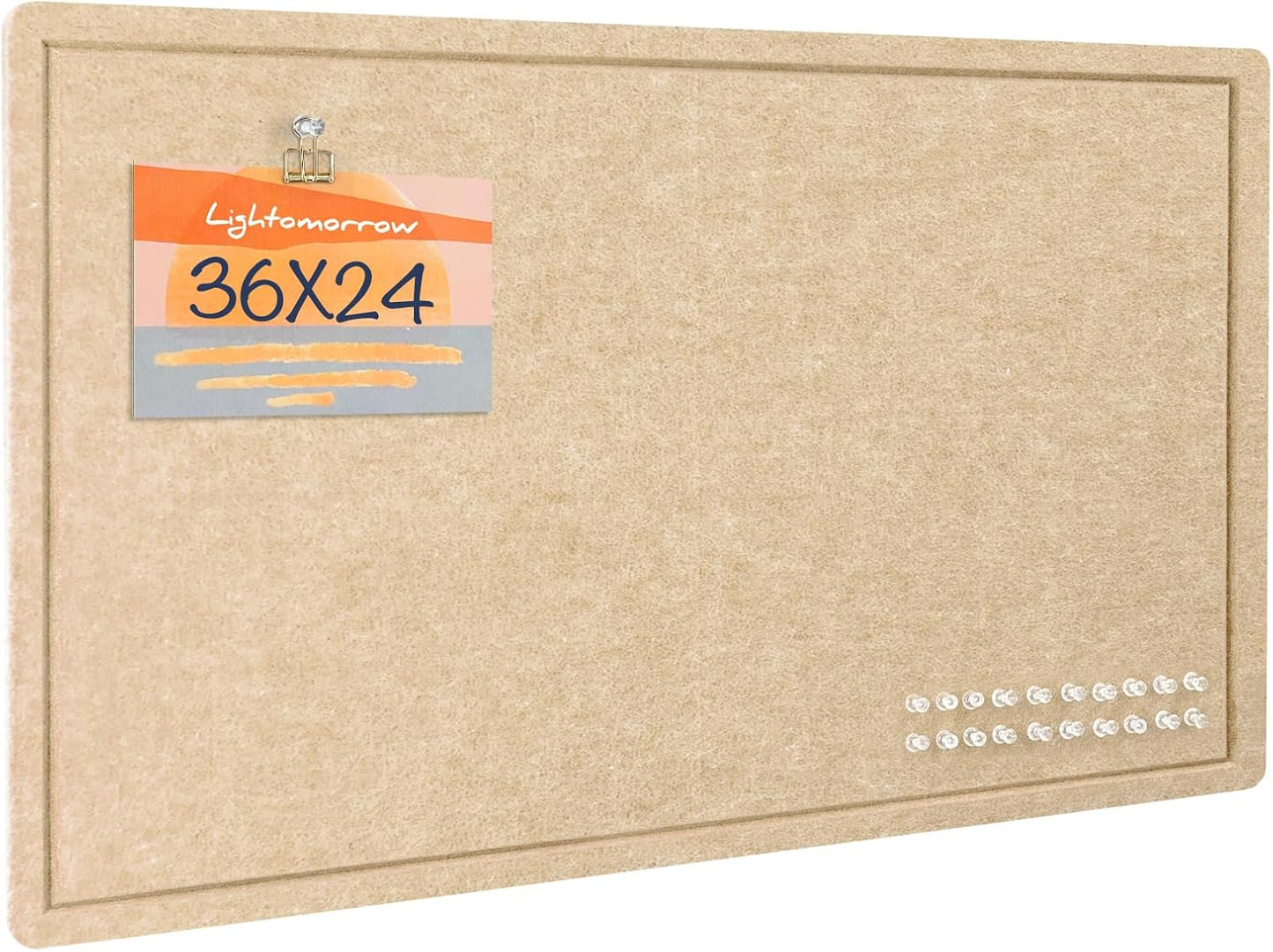 36 x 24 Inches Felt Bulletin Board - Stylish Cork Alternative