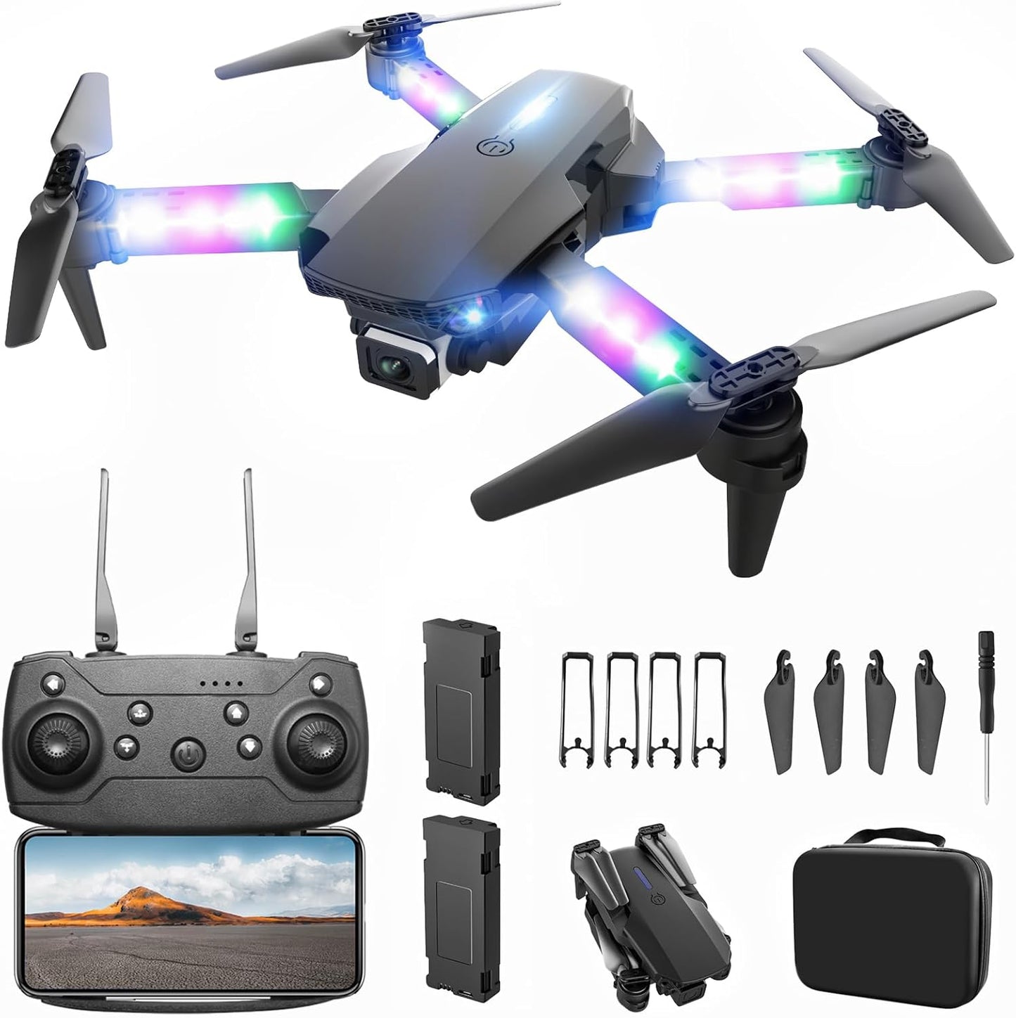 BEZGAR Drone with Camera for Kids - 1080P HD Fun Flying