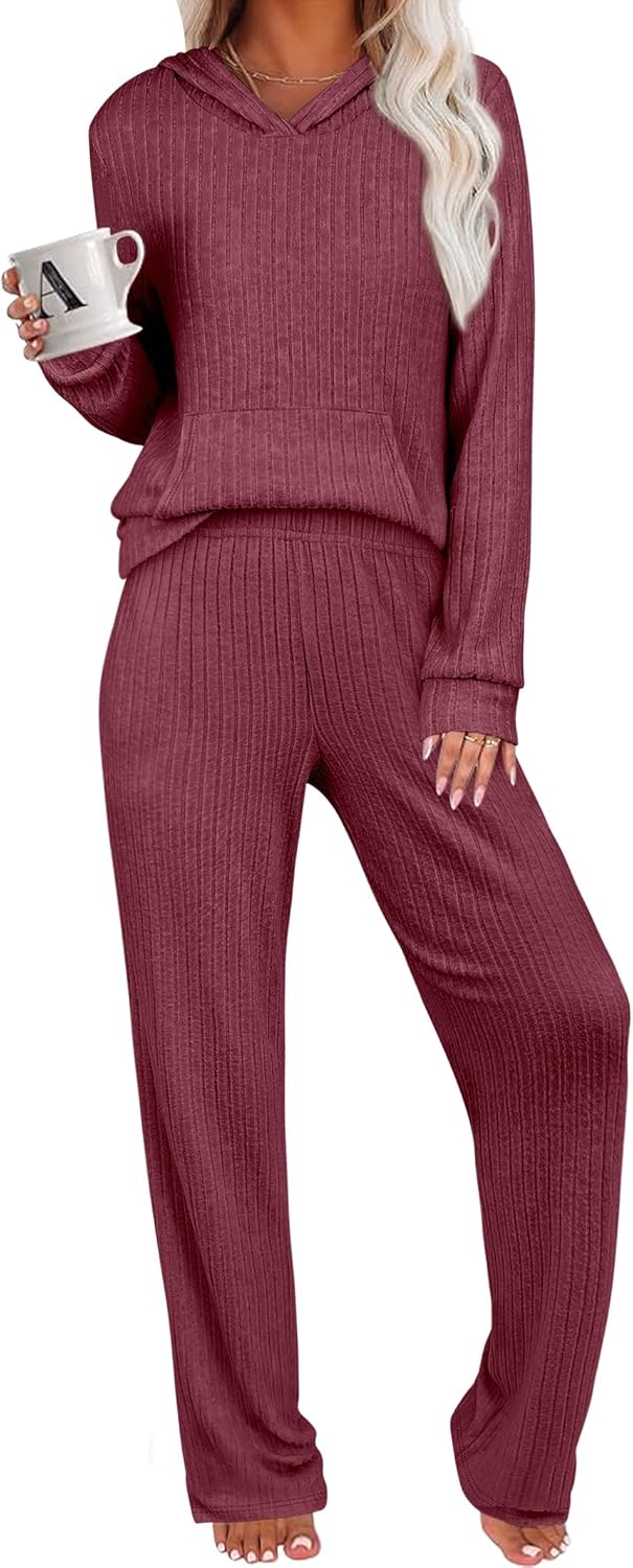 Comfortable Women's 2 Piece Lounge Pajama Set for Fall Wear