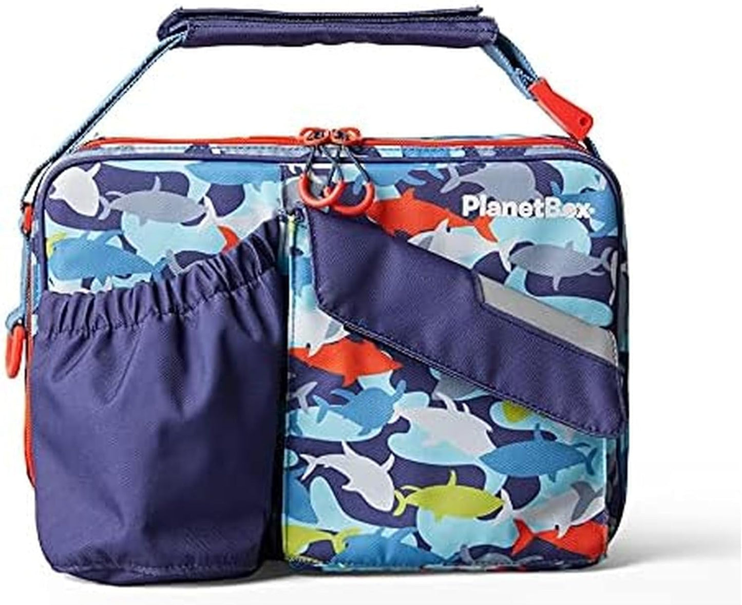 PlanetBox Insulated Lunch Bag Camo Shark Edition for Kids