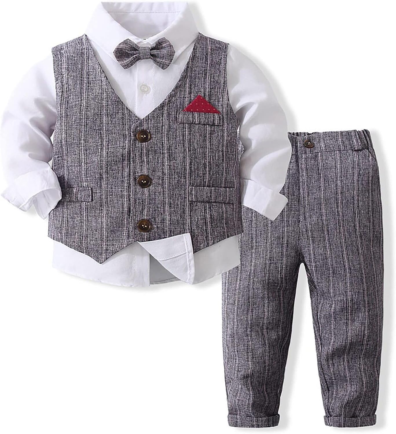 Volunboy Baby Boy Suit Toddler Formal Outfit 3 Piece Set