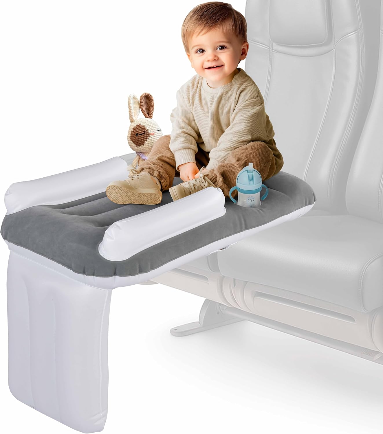 Toddler Airplane Bed - Inflatable Baby Bed for Travel Comfort