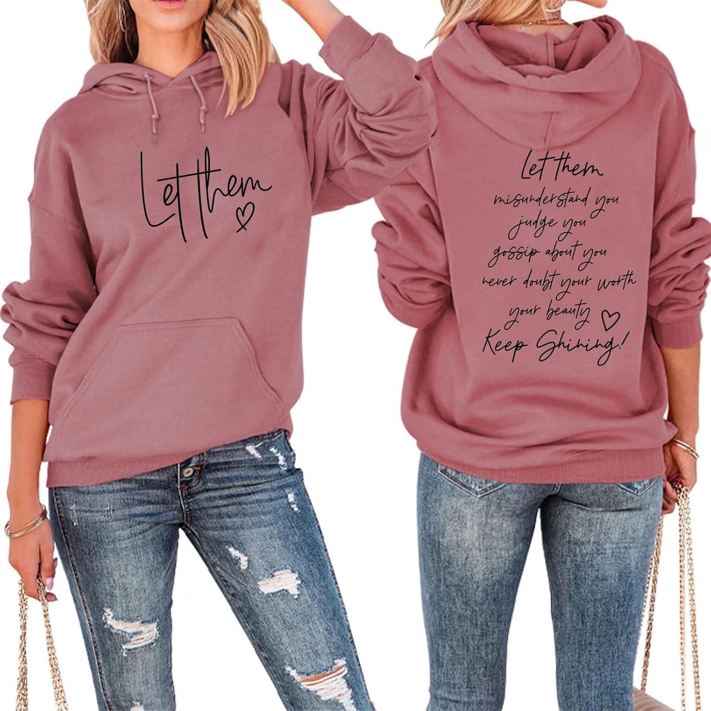 Empowering Women's Hoodie with Pocket
