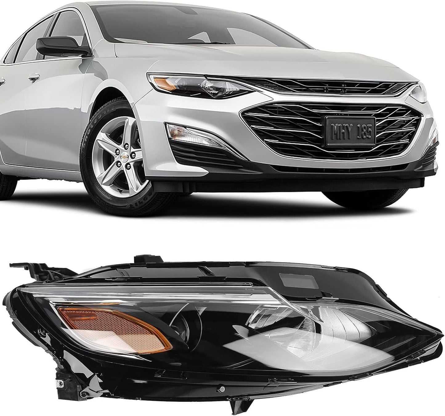 FIONE Chevy Malibu Headlight Assembly 2019-2022 Projector RT