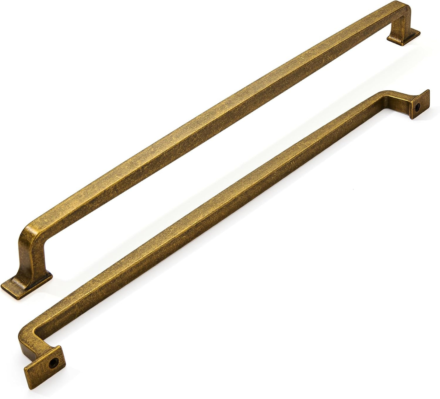 Antique Brass Cabinet Pulls - Vintage Drawer Hardware Set