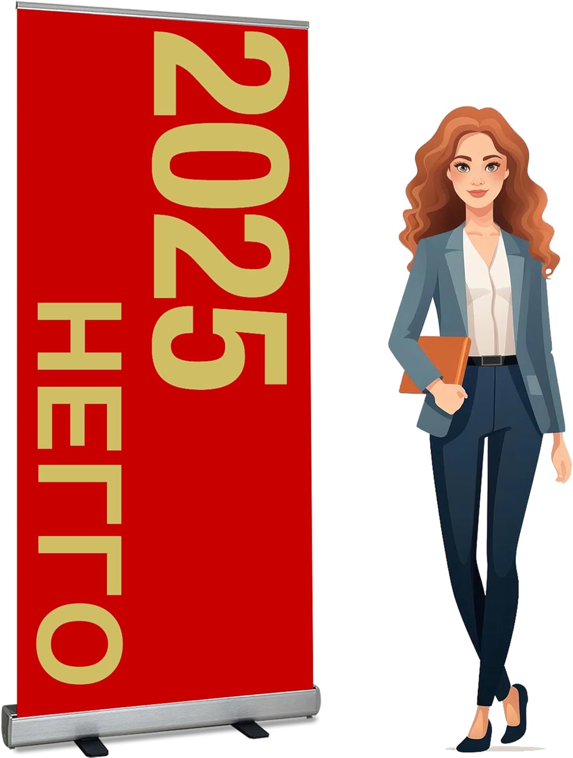 Heavy-Duty Retractable Banner Stand for Trade Shows and Events