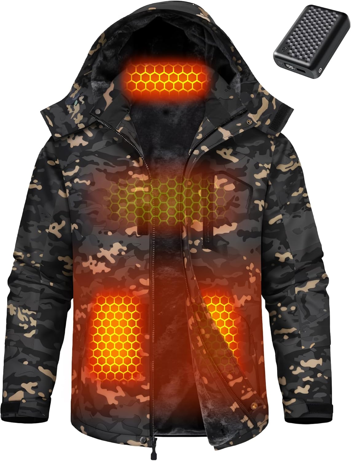 Wulcea Graphene Heated Jacket for Men with Large Battery Pack