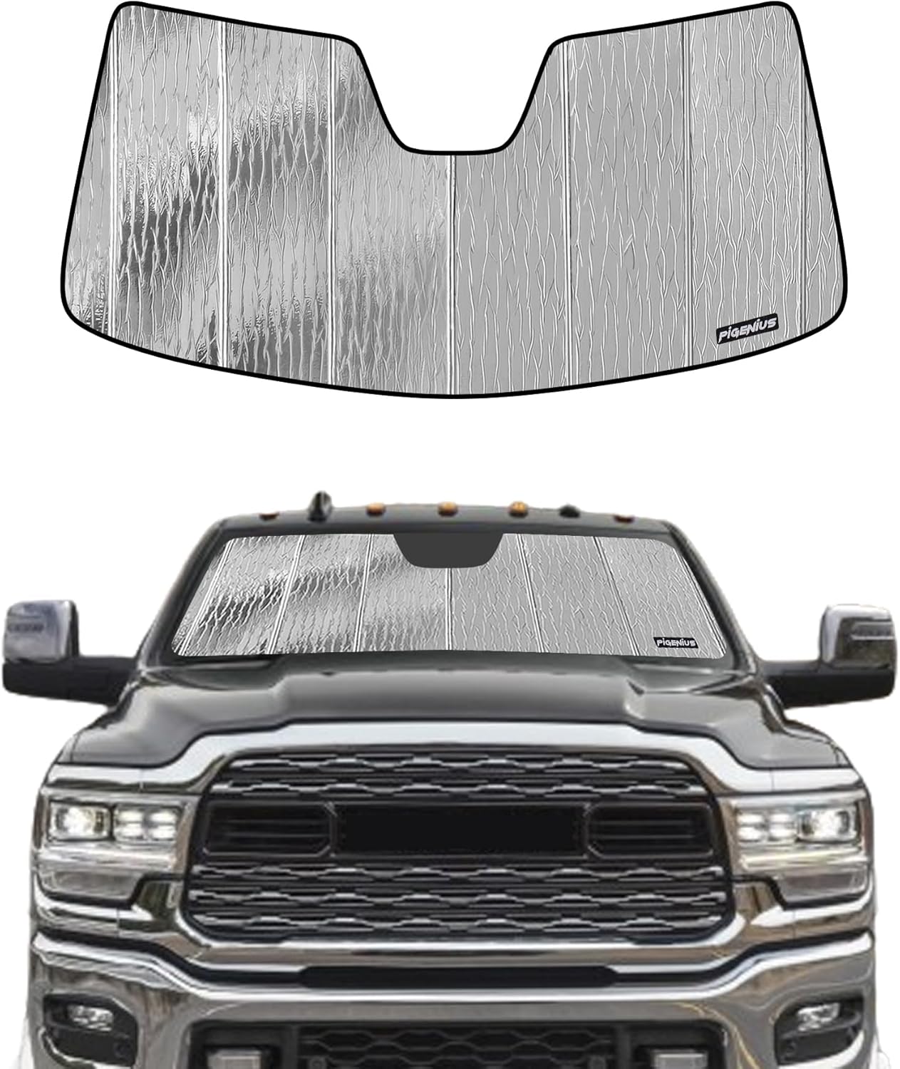 Windshield Sun Shade for Ram 2500 3500 4500 5500 2019-2025