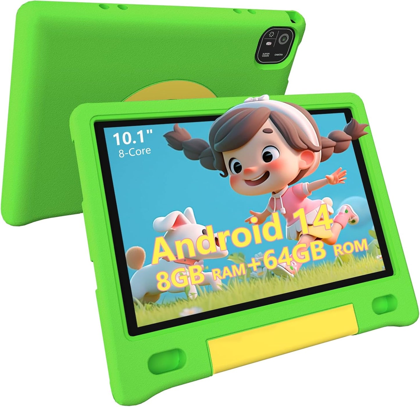 Kids Tablet 10in with Parental Controls and Shockproof Case