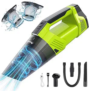 Handheld Vacuum Cleaner with 9000Pa Suction for Home and Car