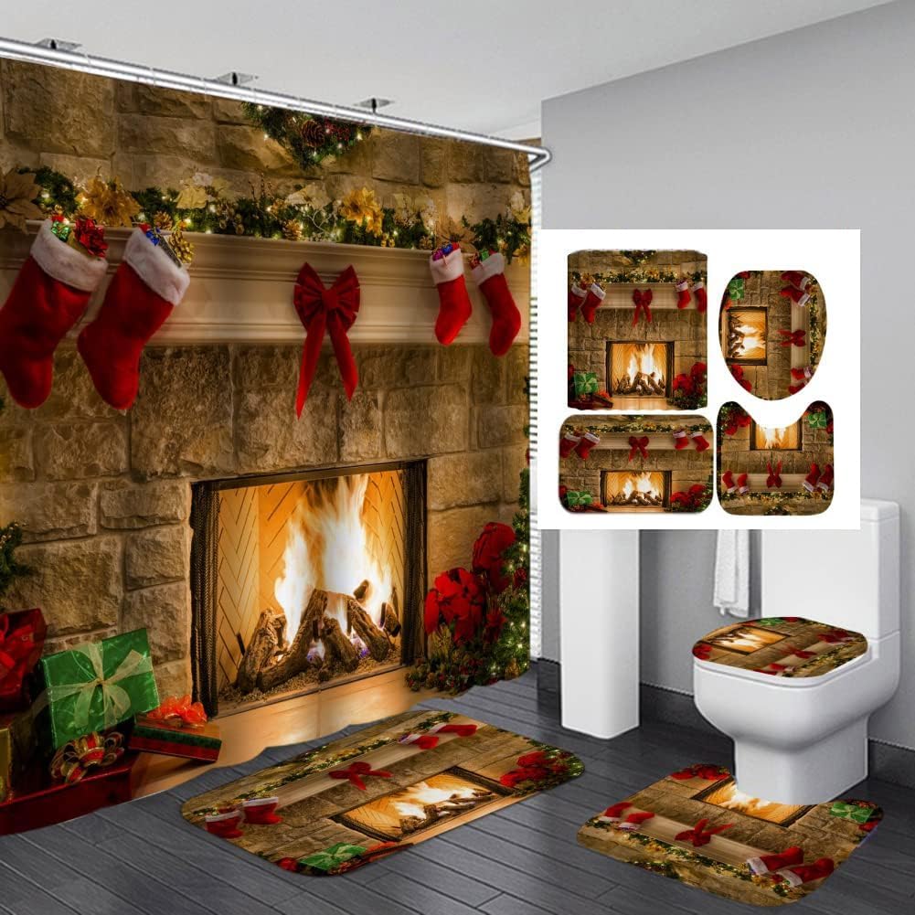 Merry Christmas Shower Set: Festive & Waterproof!