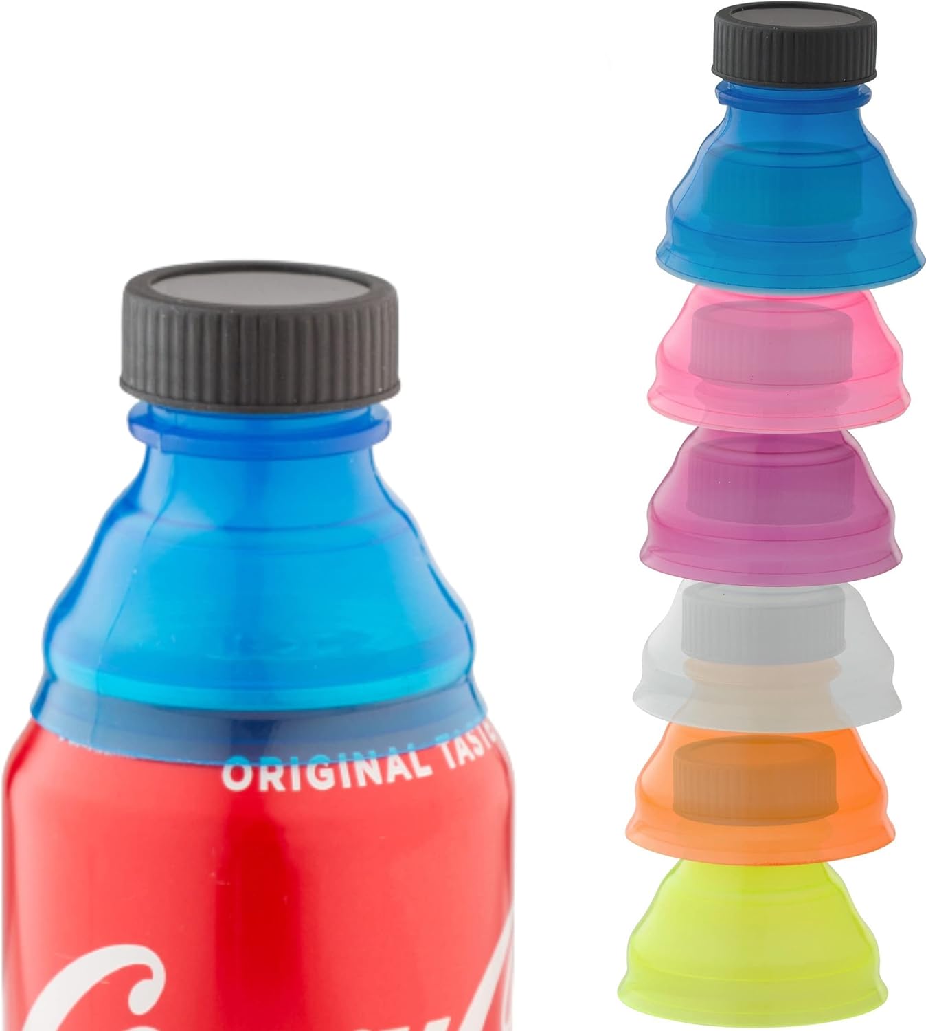 Ultimate Fizz Saver - 6-Pack Clear Soda Can Lids