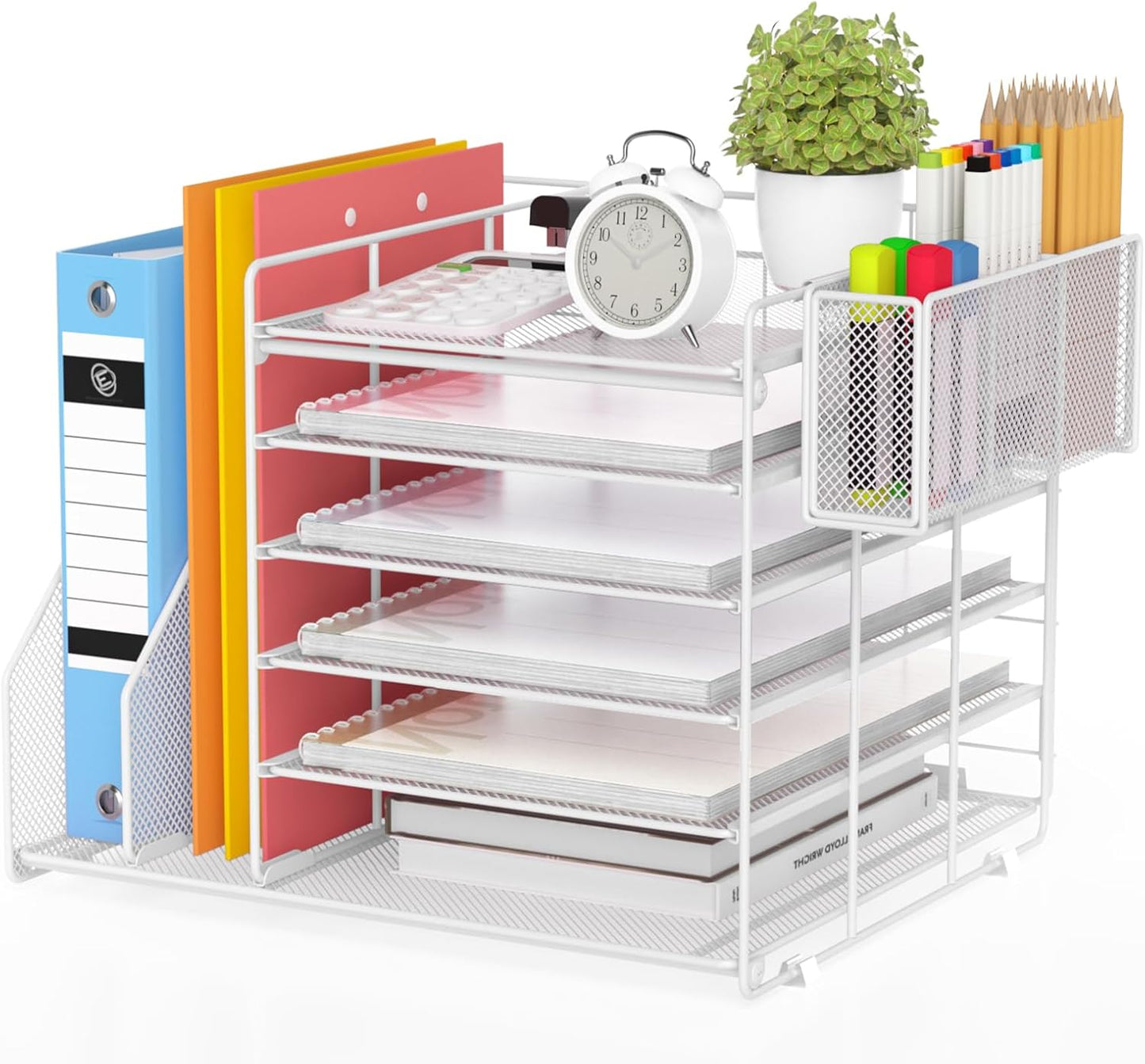 Efficient 6-Tier Desk Organizer - Declutter Your Workspace!