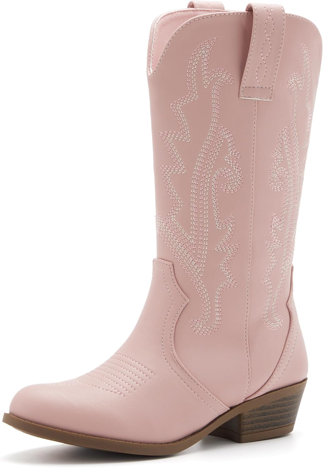 Girls Kids Western Boots with Exquisite Embroidery Design