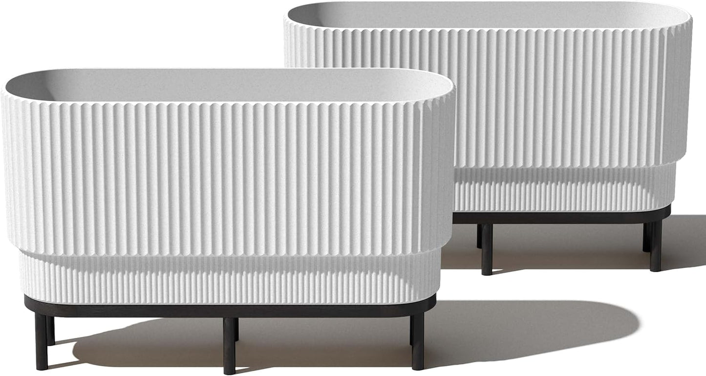 Veradek Demi Series Raised Long Planter for Modern Decor