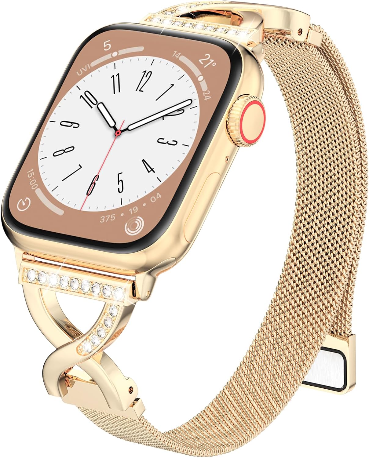 Stylish BRG Mesh Loop for Apple Watch, Magnetic Strap