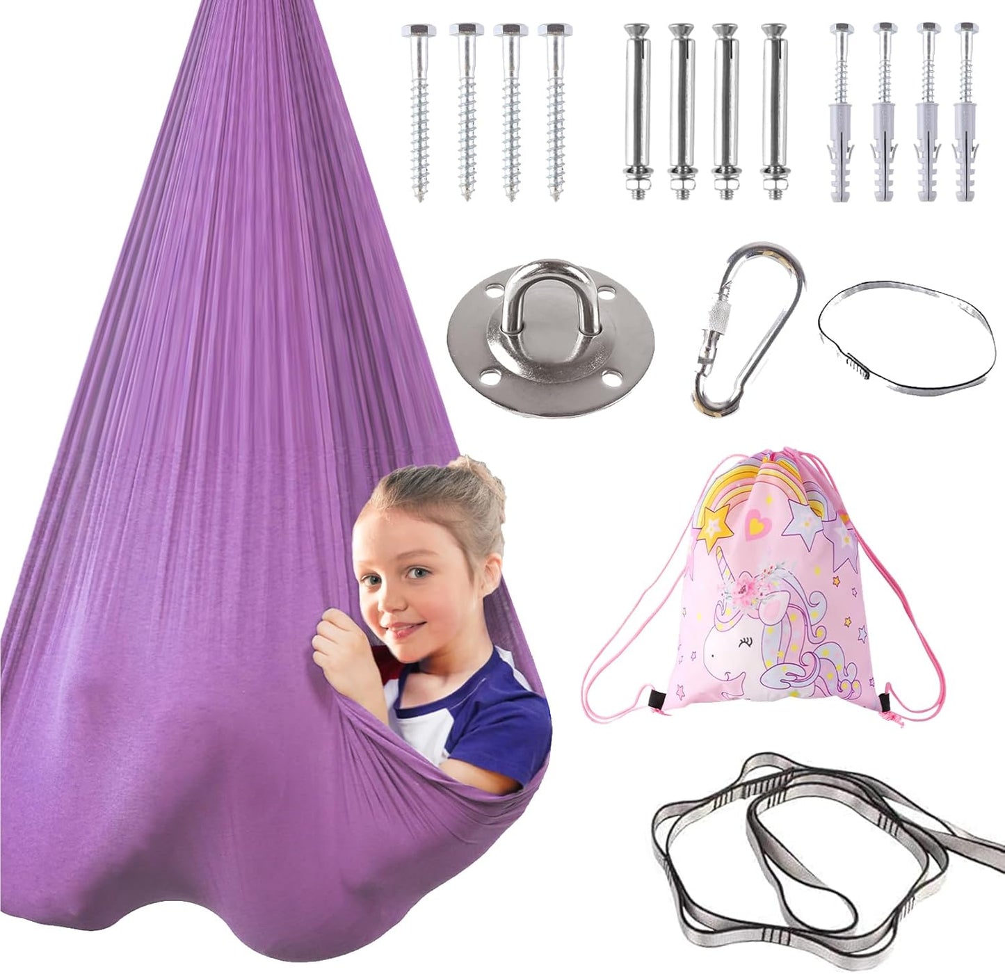 Indoor Therapy Sensory Swing for Kids with Special Needs Fun