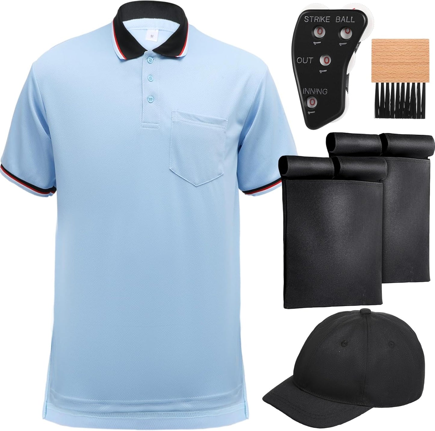 6 Pcs Baseball Umpire Accessories Set for Referees and Coaches