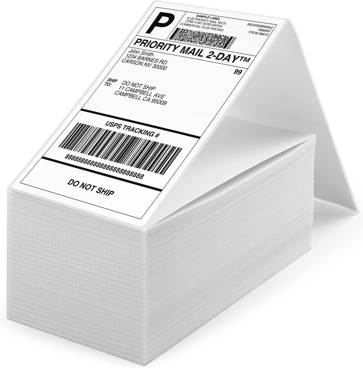 500 Fan-Fold Thermal Shipping Labels by MiroCaro