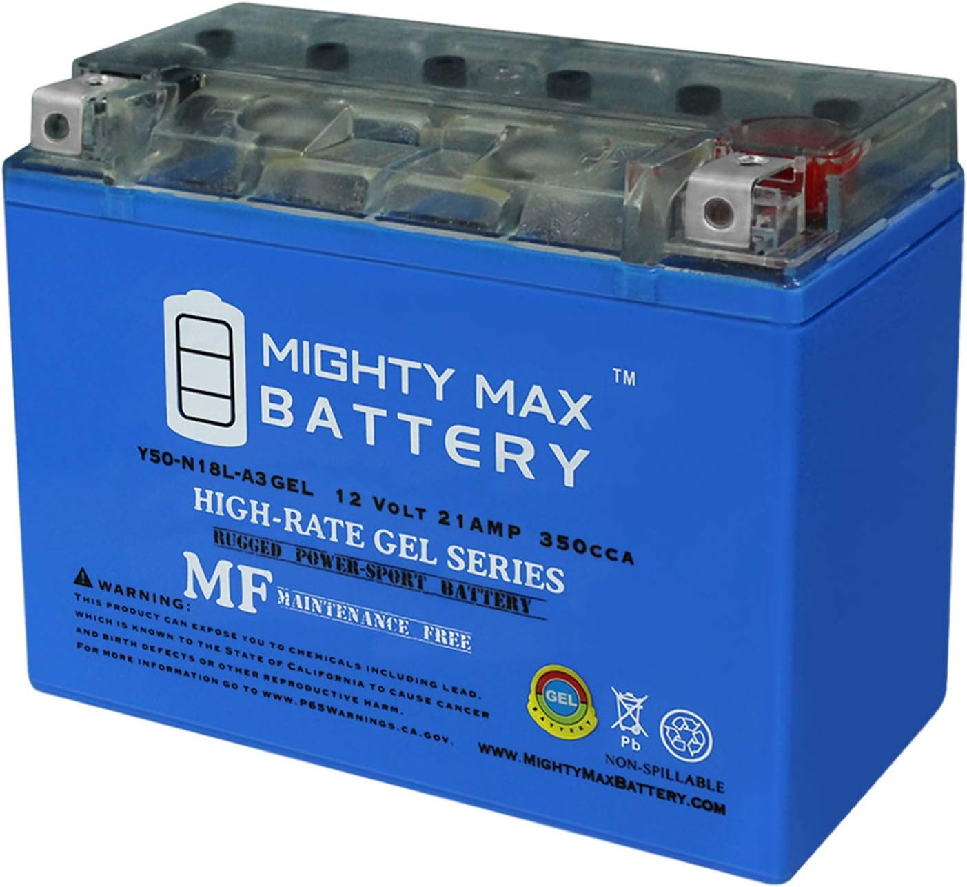 Mighty Max Battery Y50-N18L-A3 GEL - Reliable 12V Motorcycle Power