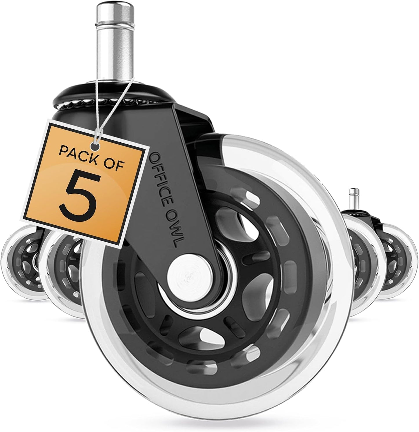 Office Owl Chair Wheels - Safe on All Floors!