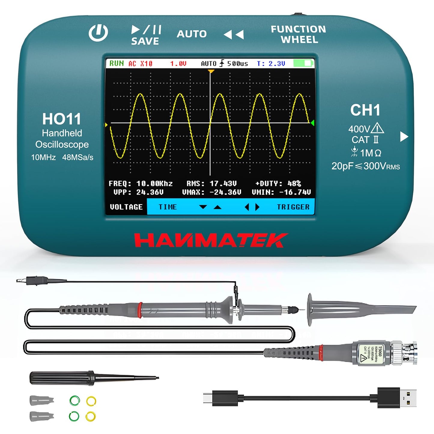 HANMATEK HO11 Handheld Digital Oscilloscope for Precision Testing