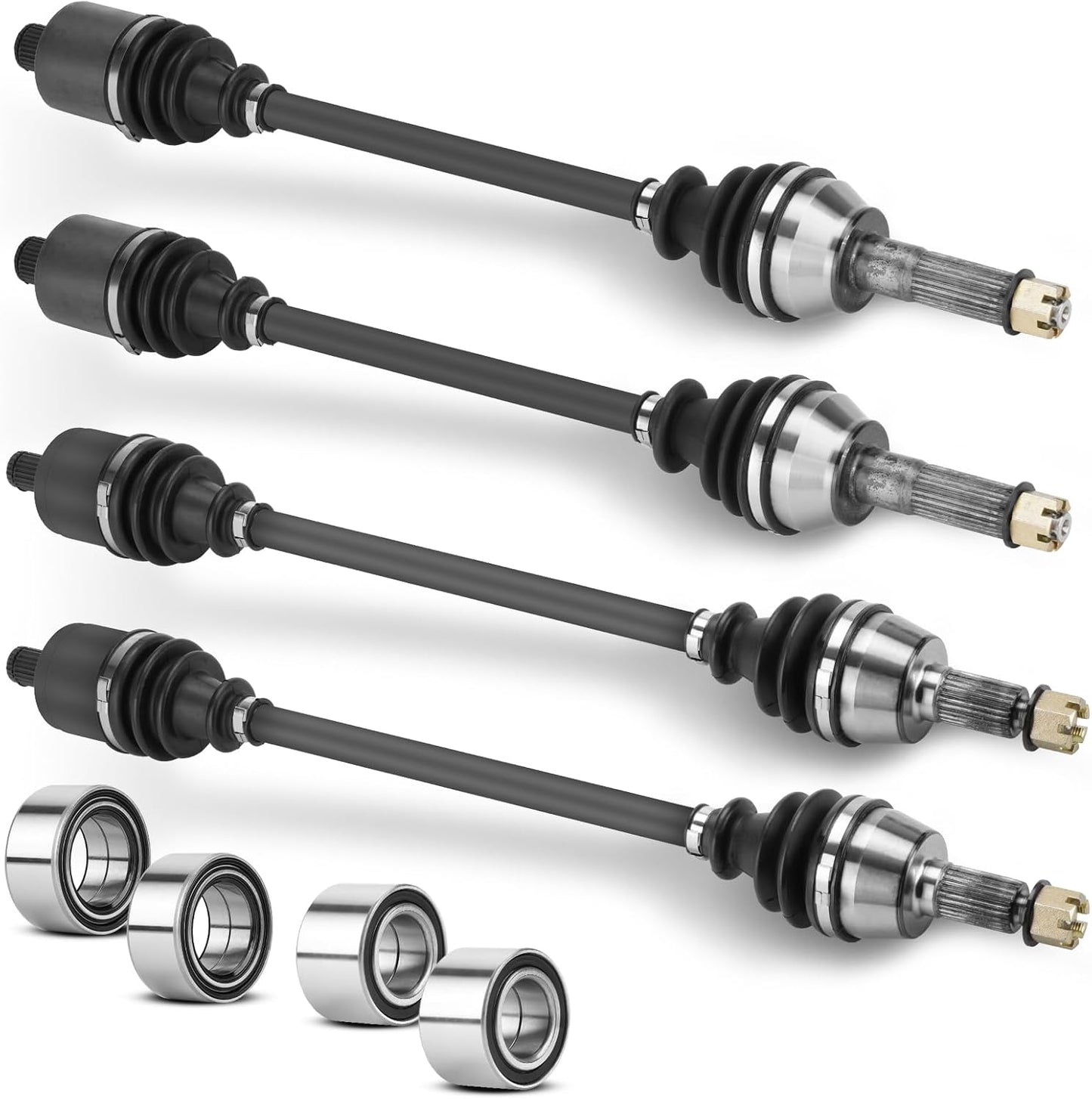 Front Rear CV Axle Drive Shaft & Wheel Bearings for Polaris Ranger