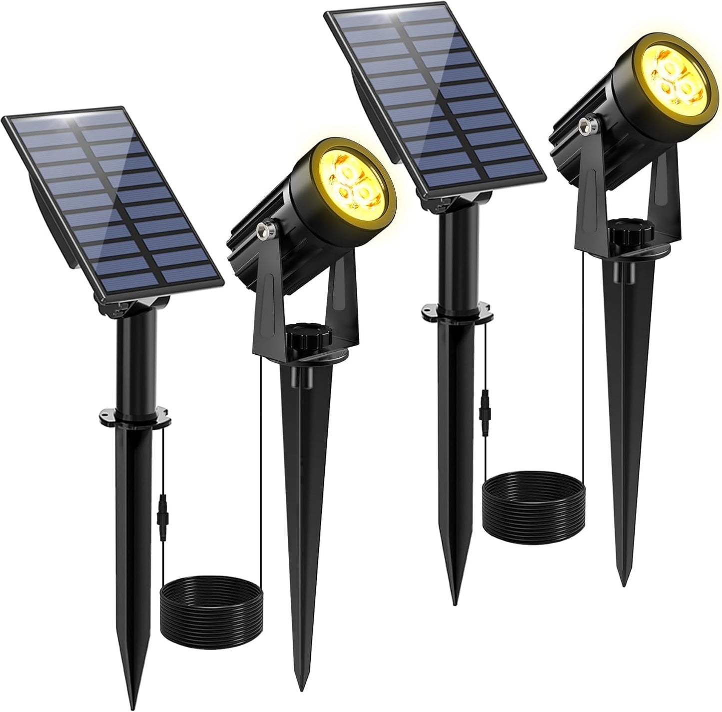 Solar Spot Lights Outdoor for Garden Yard Driveway Pool