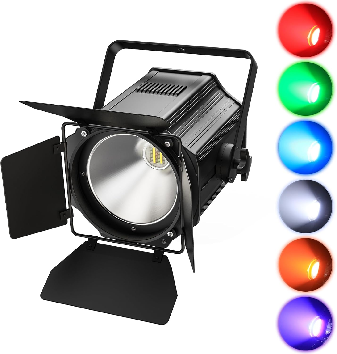 200W LED Par Can Lights with Barn Doors for Events and Parties