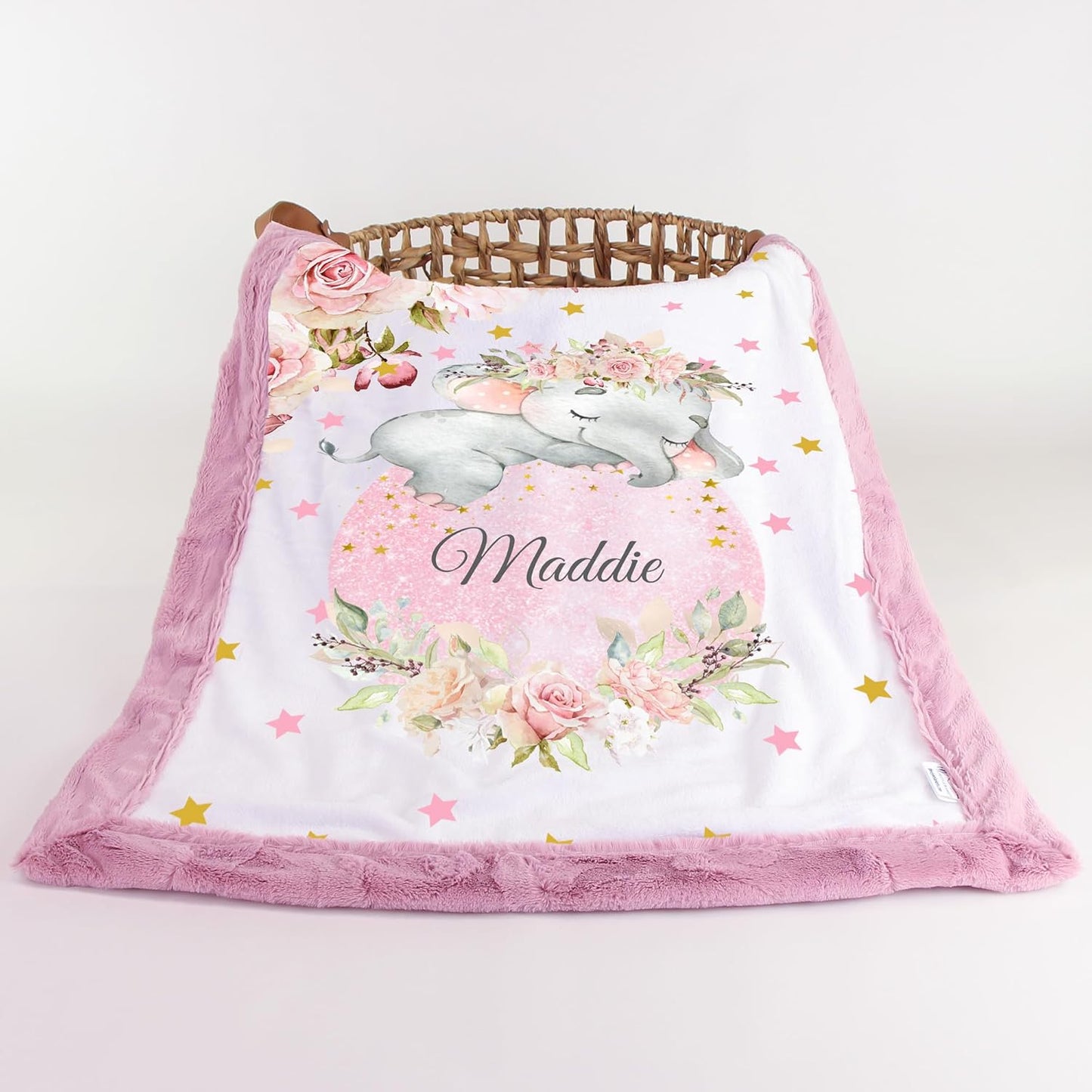 Custom Elephant Baby Blanket: Ideal Baby Registry Gift