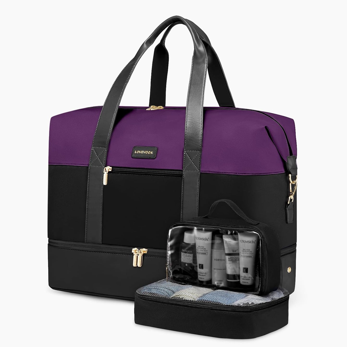 LOVEVOOK Weekender Bag for Women - Large Travel Duffel Bag