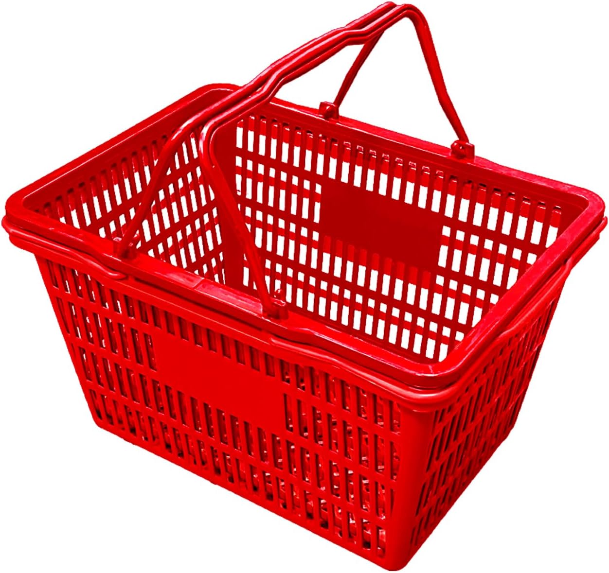Stackable Plastic Shopping Baskets for Grocery and Retail Use