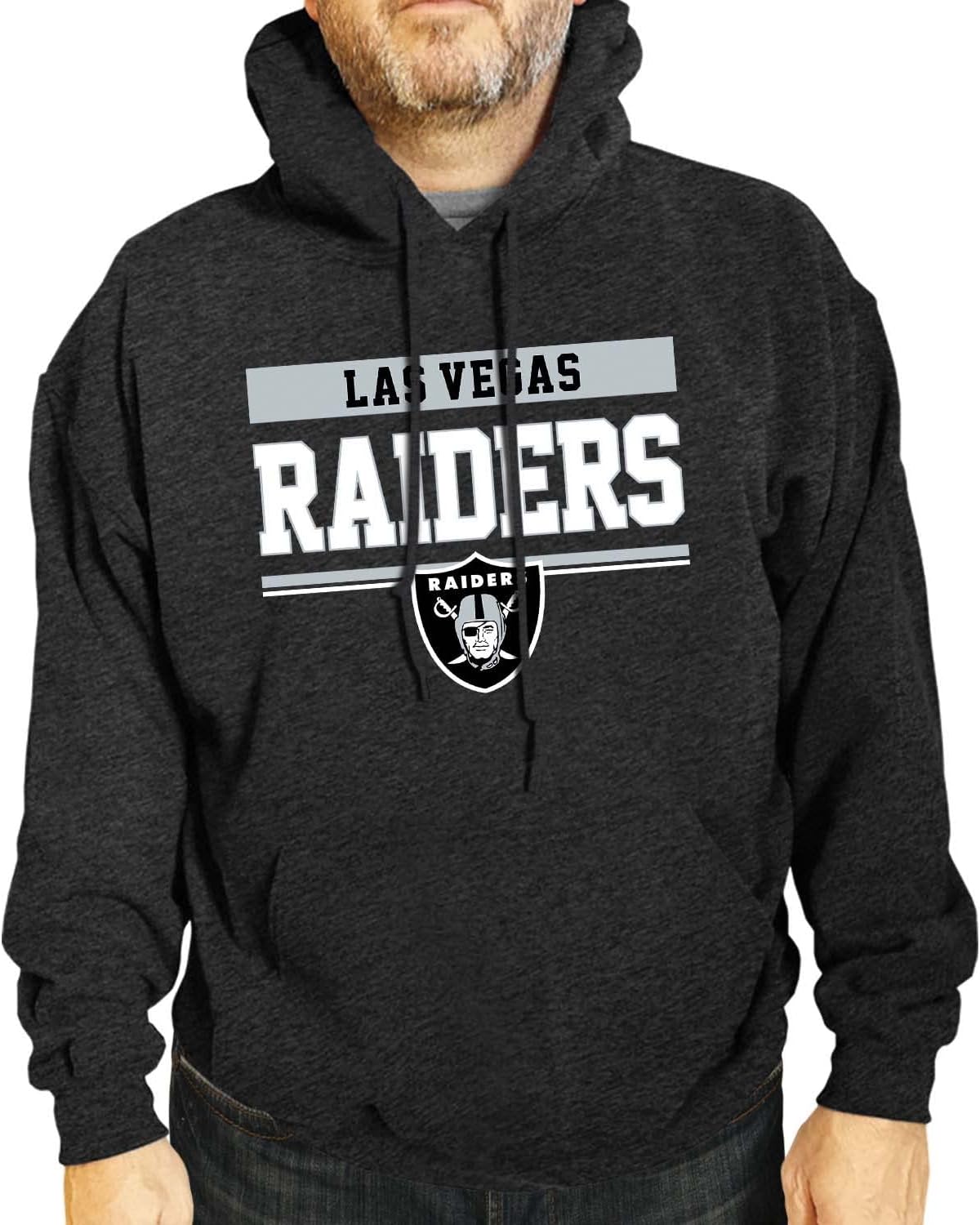NFL Adult Gameday Charcoal Hooded Sweatshirt for Comfort
