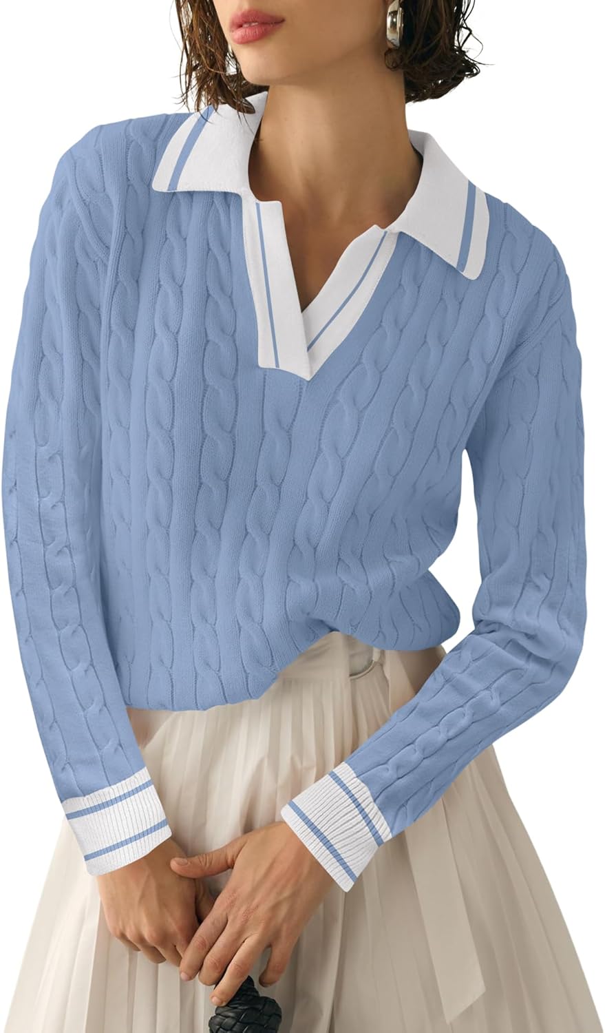 Micoson Womens Fall Long Sleeve Sweaters for Stylish Comfort