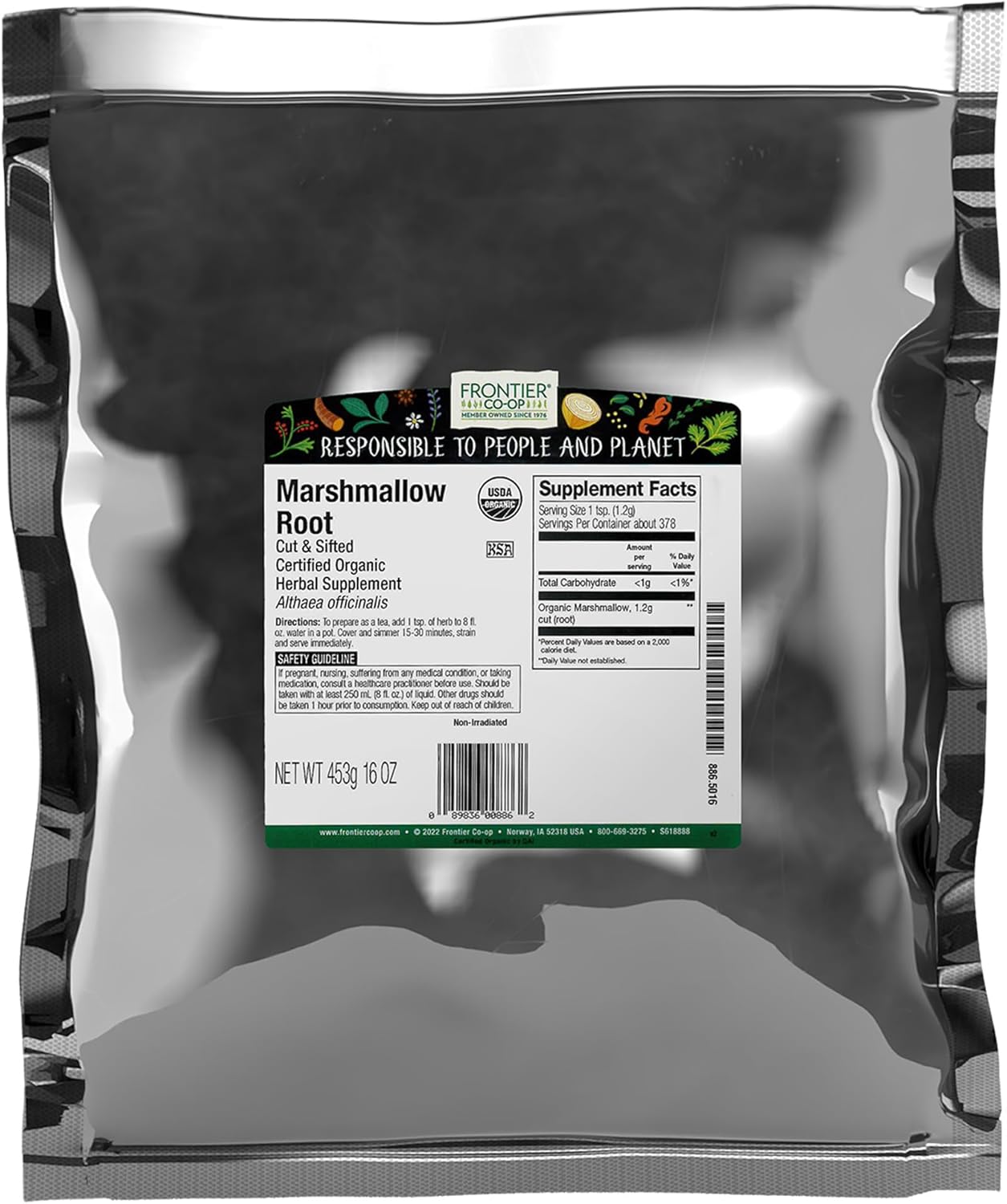Organic Marshmallow Root Herb for Tea, Syrups & Skincare Uses
