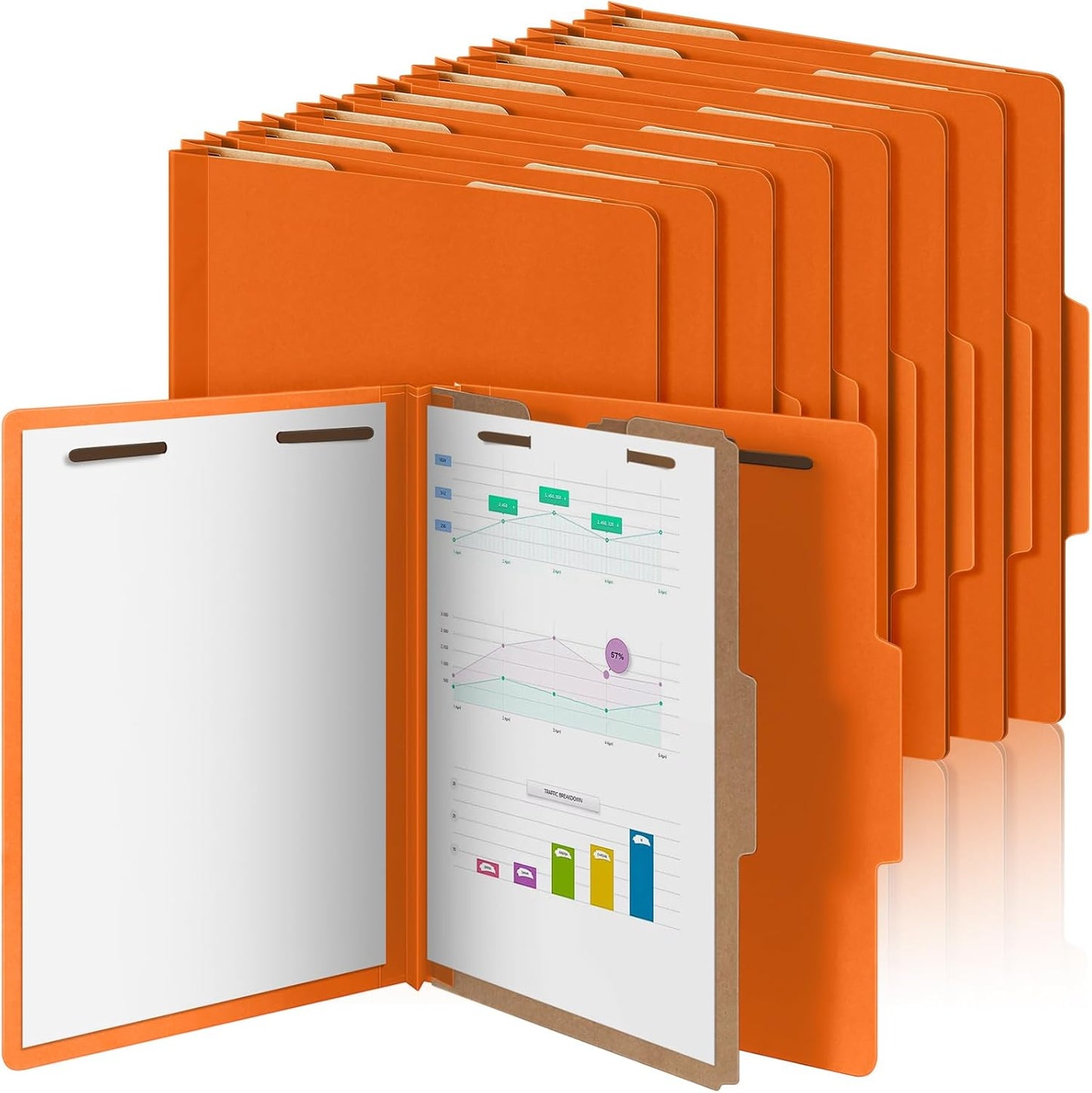 Skyygemm 24 Pcs Classification Folders for Document Sorting